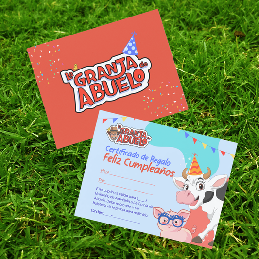 Certificado de Regalo (Diseño Cumpleaños)